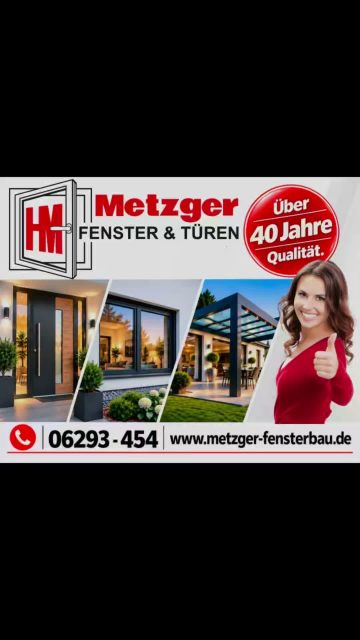 ☀️ Guten Start in den Tag!

Wir wünschen euch einen erfolgreichen Dienstag und einen guten Start in den Tag! 💪

Ob Fenster, Haustüren, Rollläden, Garagentore, Markisen oder Überdachungen – wir sind für euch da, wenn es ums Zuhause geht. 🏡

Metzger Fenster & Türen – Qualität. Service. Vertrauen.

📍 Schefflenz
📞 06293 454
📱 WhatsApp: 0151 28777521
🌐 www.metzger-fensterbau.de

#MetzgerFensterbau #Schefflenz #Handwerk #Zuhause #FensterUndTüren