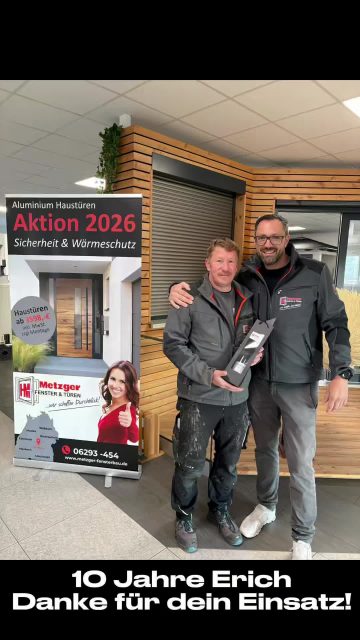🎉 10 Jahre – starke Leistung! 🎉 

Seit 10 Jahren bist du Teil unseres Teams – zuverlässig, engagiert und mit einer konstant guten Leistung, auf die wir uns immer verlassen können. 💪 

Du bringst deine Arbeit jeden Tag auf den Punkt – und genauso pünktlich wie du morgens da bist, weiß man auch: Feierabend ist Feierabend 😉 

Genau diese Mischung macht dich aus – und dafür sagen wir heute: Danke für 10 Jahre Einsatz und Verlässlichkeit! 🙌 

Auf viele weitere gemeinsame Jahre! 🚀 

#10Jahre #Jubiläum #Teamwork #Zuverlässigkeit #Handwerk #Danke #Mitarbeiter #TeamMetzger #GemeinsamStark
